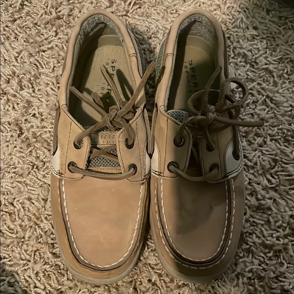 Sperry Kids Tan Boat Shoes